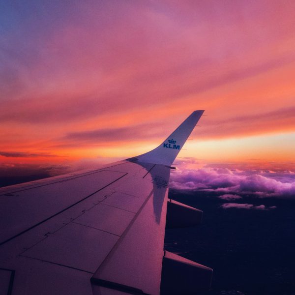 Sri Lanka op reis vliegtuigvleugel