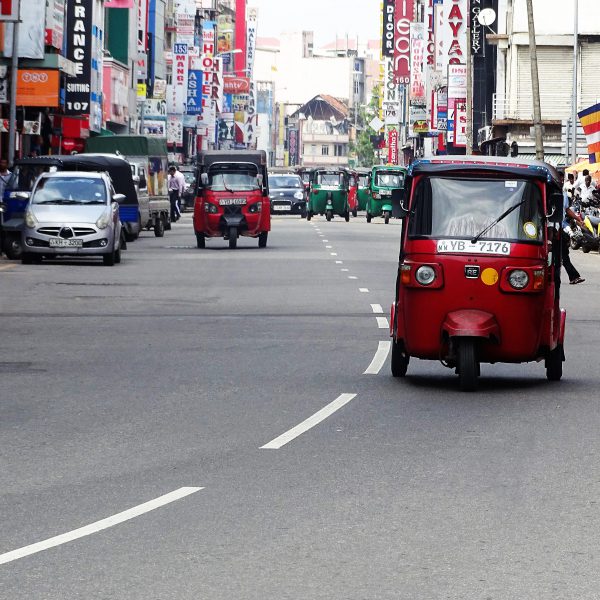 Sri Lanka op reis straat in Pettah