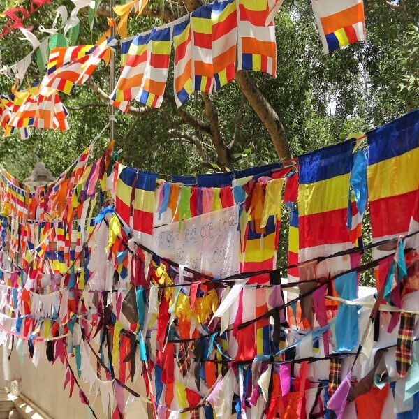 sri lanka boeddhistische vlaggenlijn